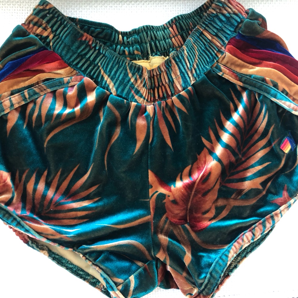 Aviator Nation Velvet Jogger Shorts *Rare*